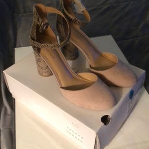 Snake color with tan color front heals